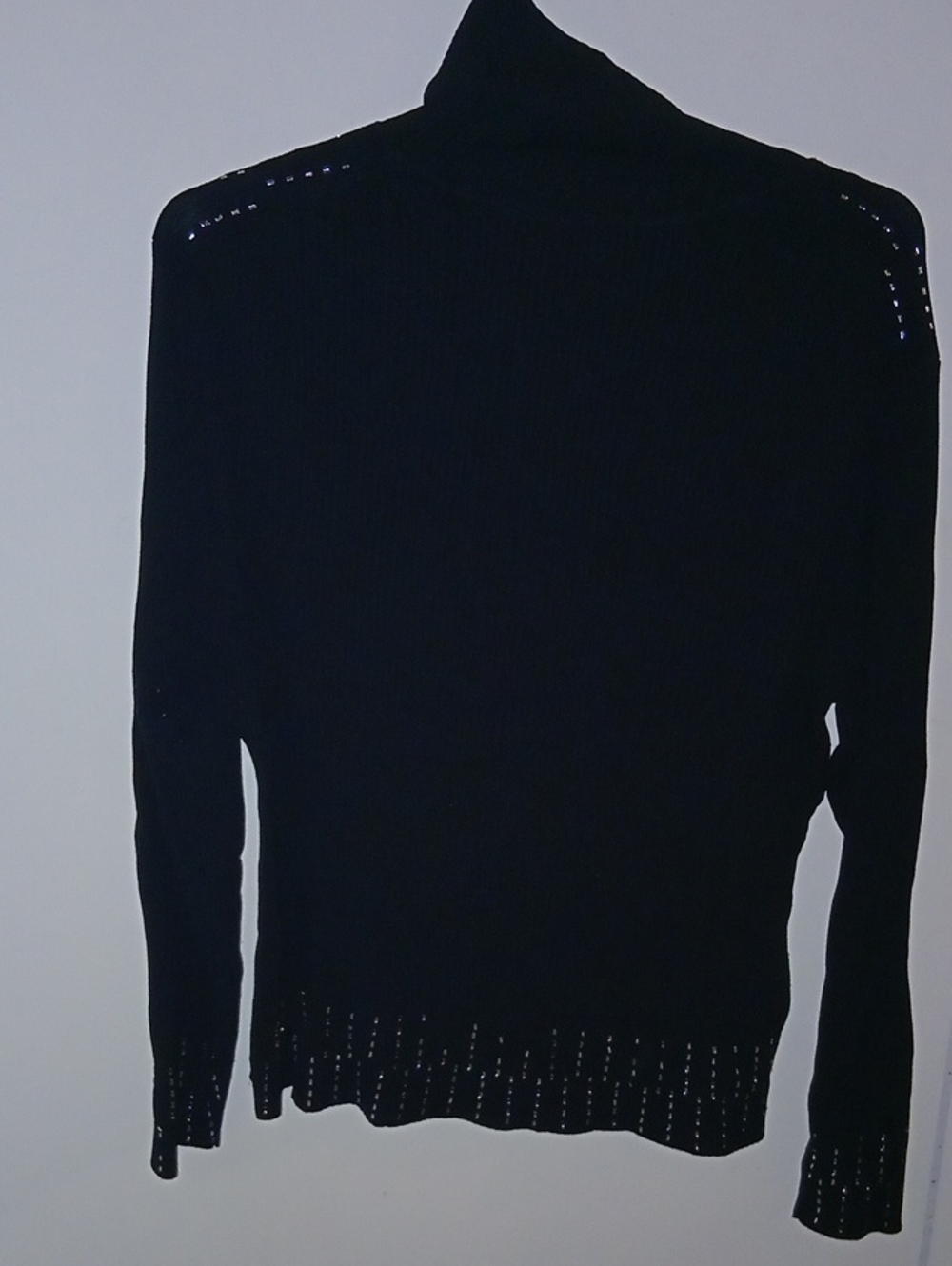 Bisou Jeans Women Black Turtleneck Sweater
